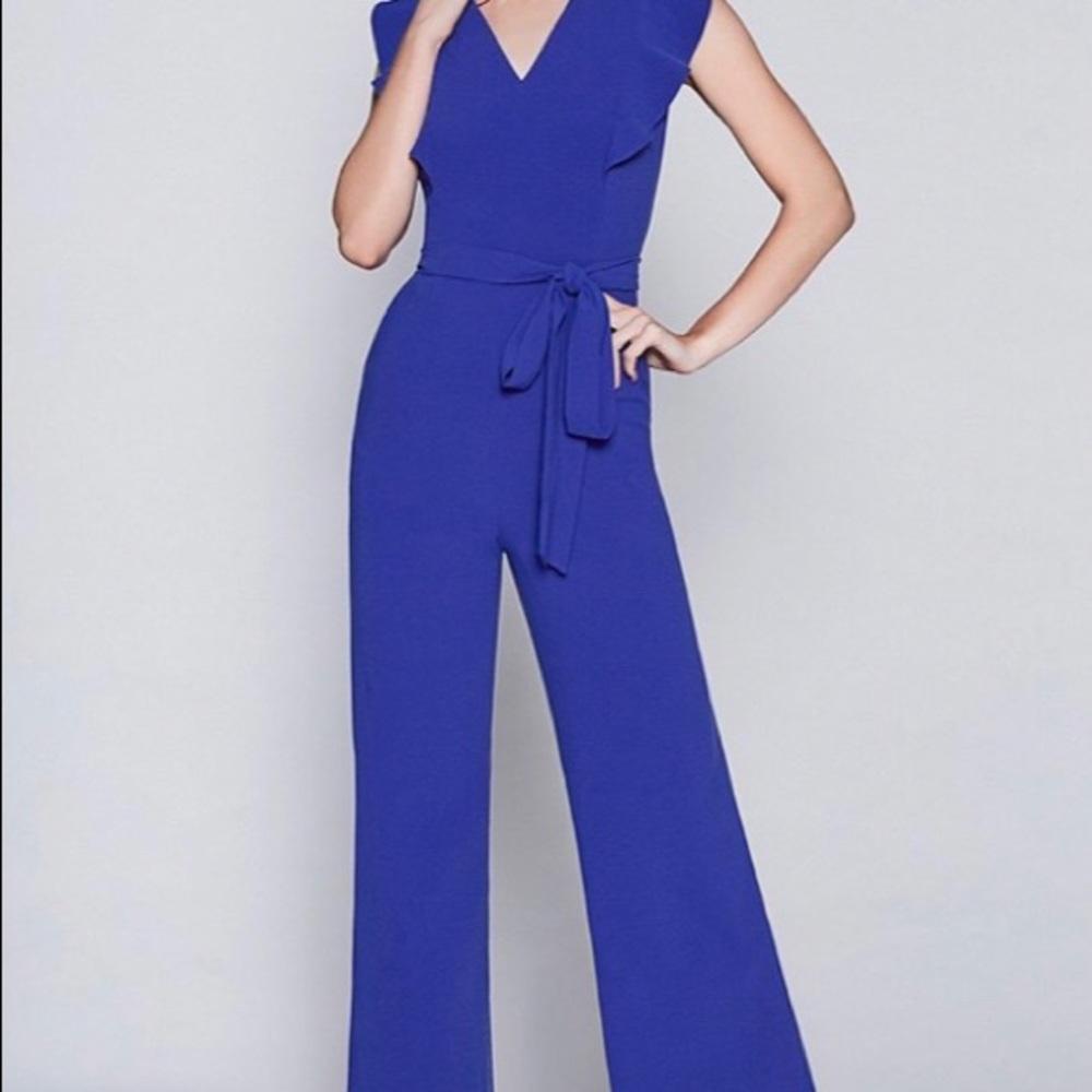 Tahari Cobalt blue Jumpsuit Size 10